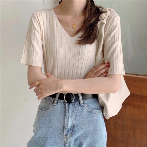 Savypri Essential Summer Knit Top