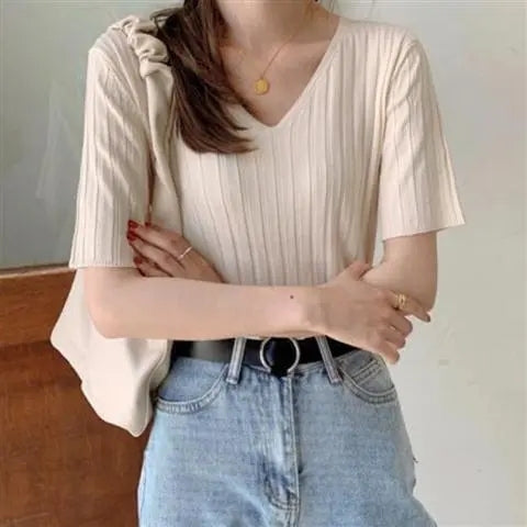 Savypri Essential Summer Knit Top