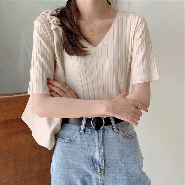 Savypri Essential Summer Knit Top