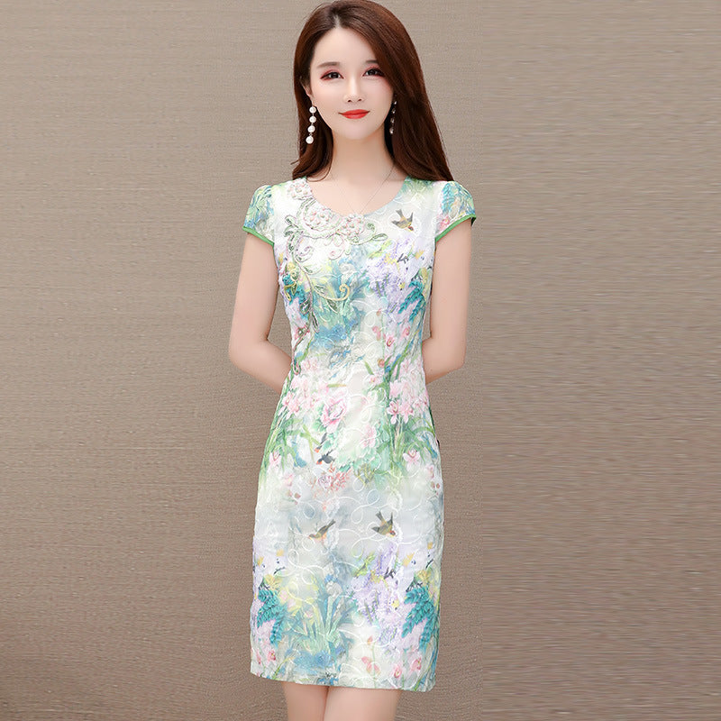 Savypri Oriental Floral Summer Dress
