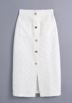 Savypri Elegance Textured Skirt