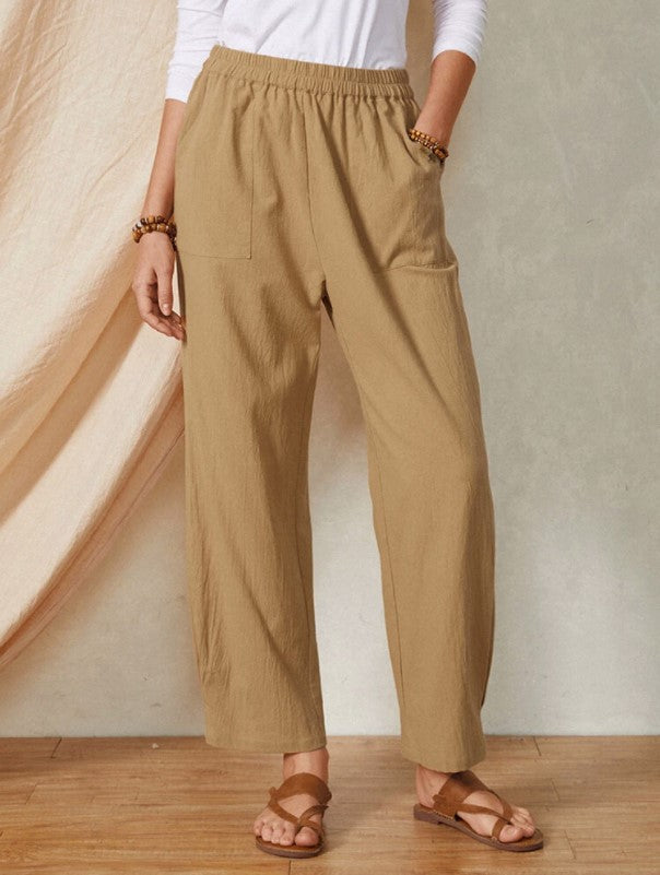 Savypri Linen Comfort Trousers