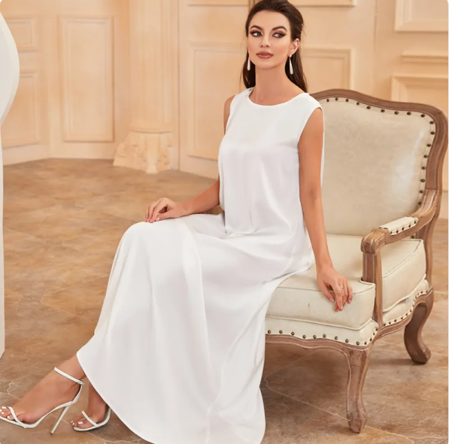Savypri Ivory Grace Maxi Dress